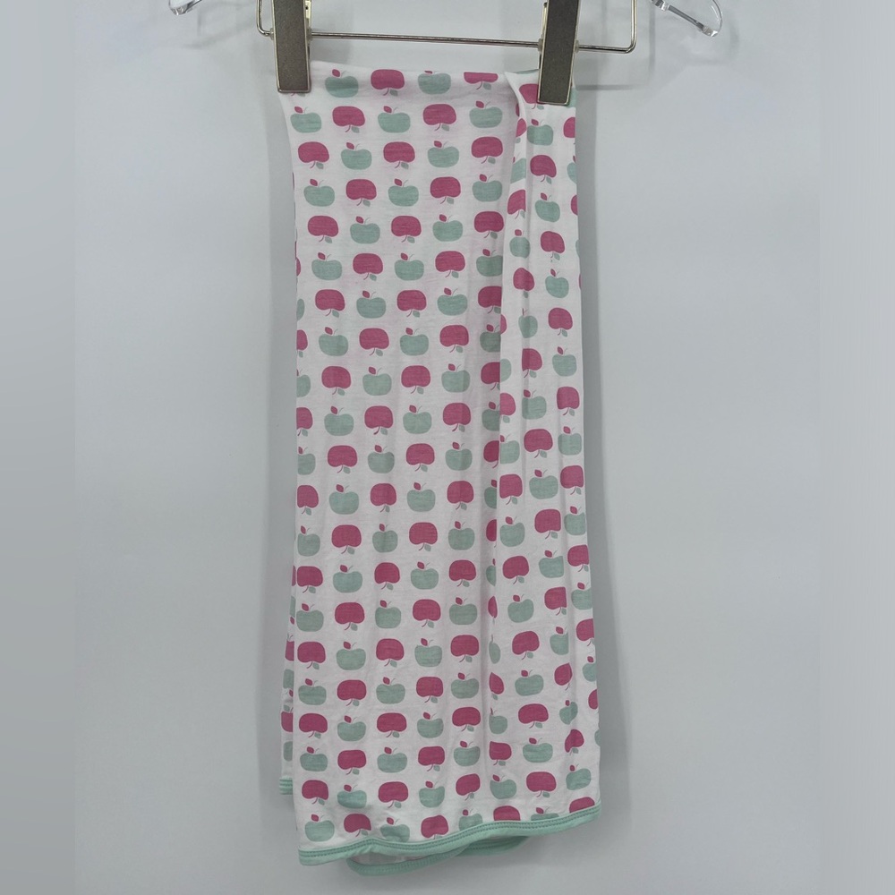 Kickee‎ Pants Girl Natural Apples Ruffle swaddle New Bamboo